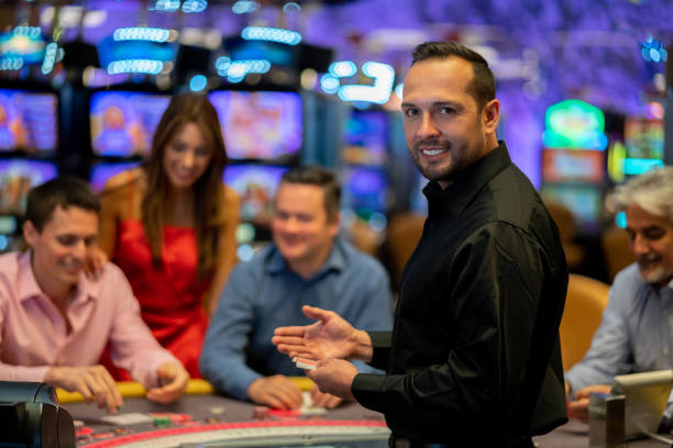 Live Blackjack table with real dealer visible through multi-camera broadcast on bisajp